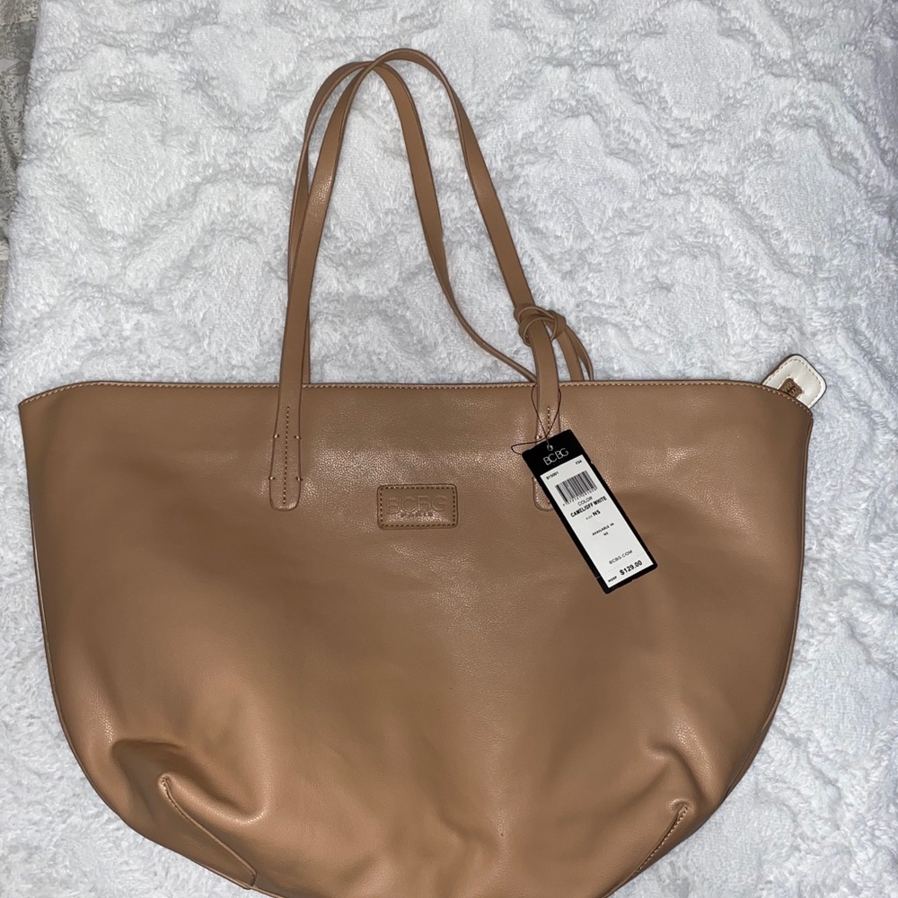 BCBG Neutral Tote Handbag